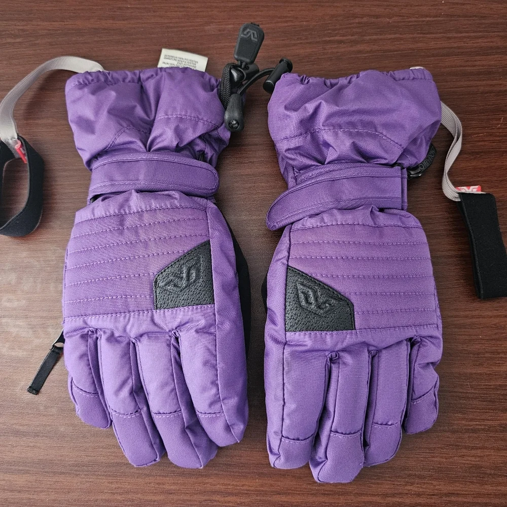 GORDINI Youth Lily lll Purple Insulated Waterproof, Windproof Winter Gloves